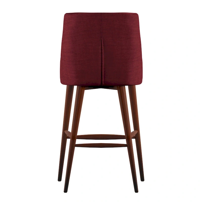 Tabourets de bar Sasha Espresso Barrel Back (ensemble de 2) iNSPIRE Q Modern