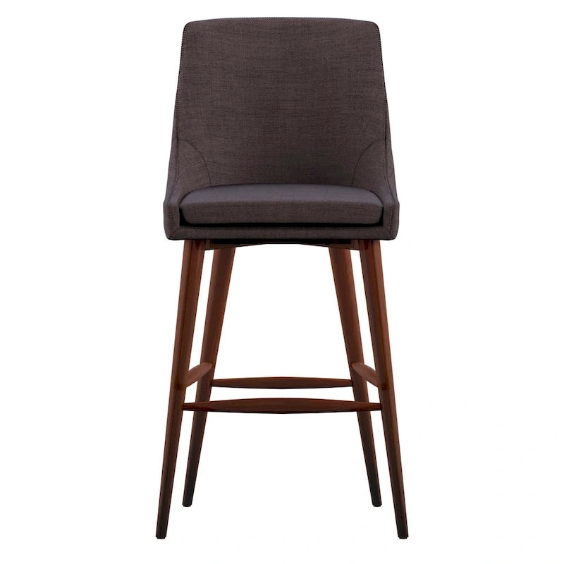 Tabourets de bar Sasha Espresso Barrel Back (ensemble de 2) iNSPIRE Q Modern
