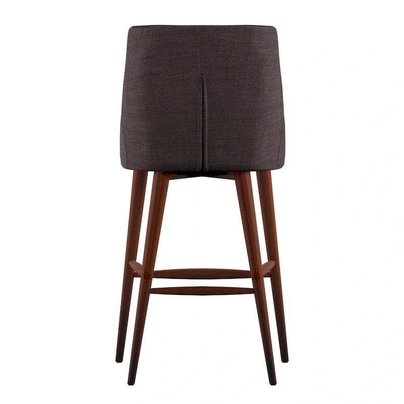 Tabourets de bar Sasha Espresso Barrel Back (ensemble de 2) iNSPIRE Q Modern