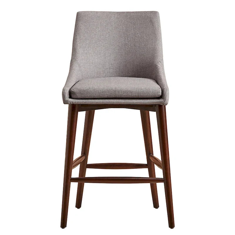 Tabourets de bar Sasha Espresso Barrel Back (ensemble de 2) iNSPIRE Q Modern