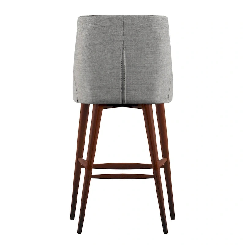 Tabourets de bar Sasha Espresso Barrel Back (ensemble de 2) iNSPIRE Q Modern