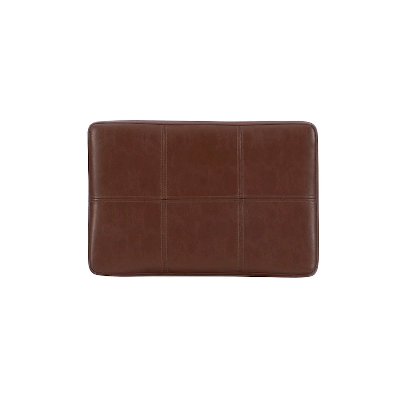 Tabouret de comptoir en similicuir cognac Linon Willamette