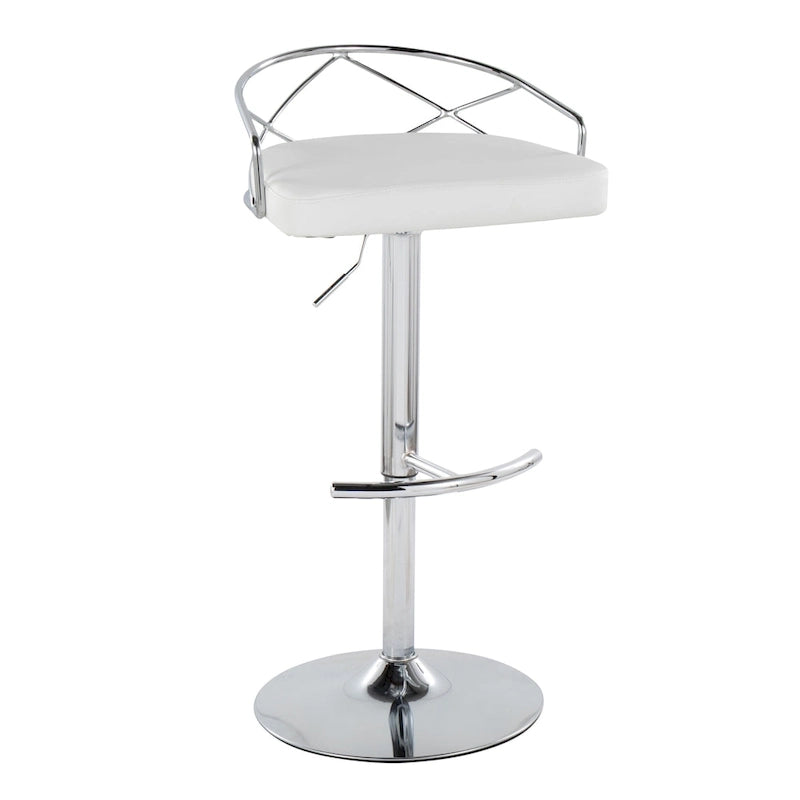 Tabouret de bar réglable Silver Orchid Charlotte Glam (lot de 2)