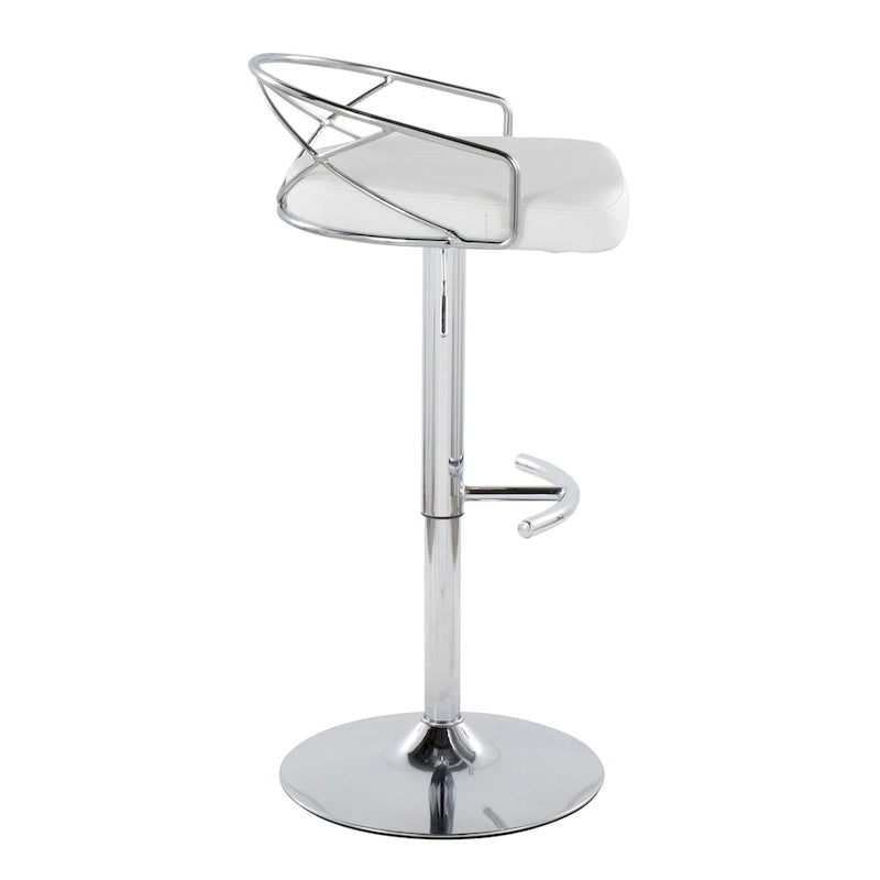 Tabouret de bar réglable Silver Orchid Charlotte Glam (lot de 2)