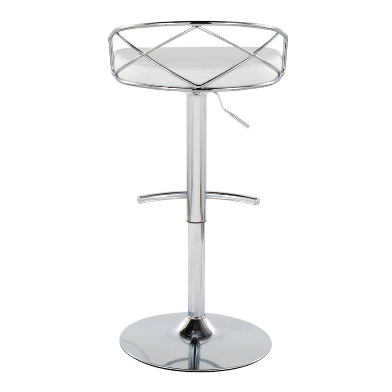 Tabouret de bar réglable Silver Orchid Charlotte Glam (lot de 2)