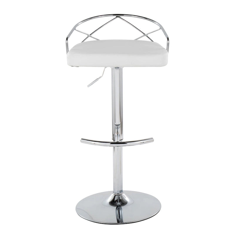 Tabouret de bar réglable Silver Orchid Charlotte Glam (lot de 2)