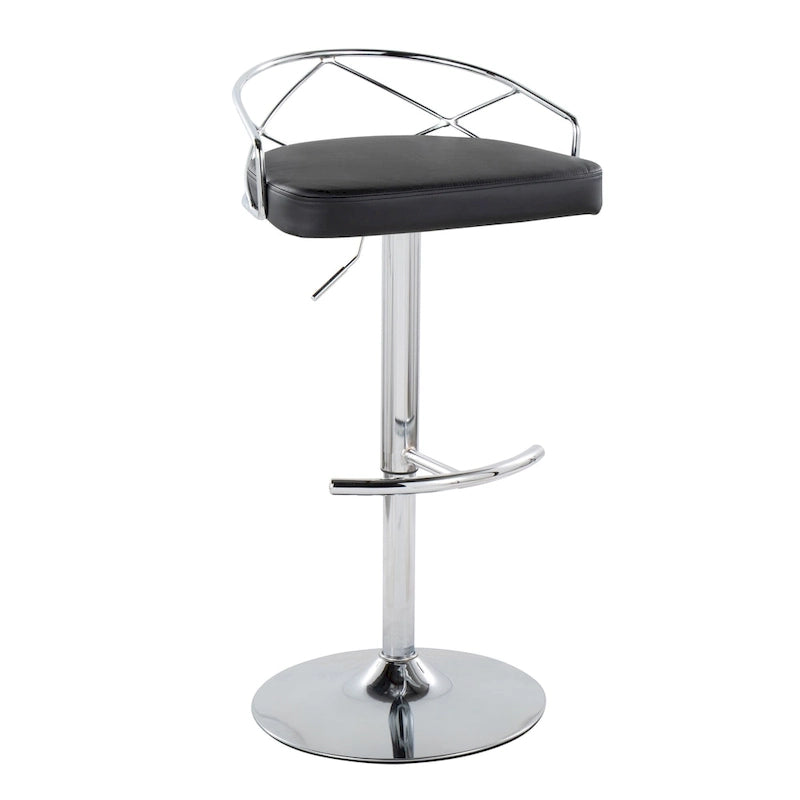 Tabouret de bar réglable Silver Orchid Charlotte Glam (lot de 2)