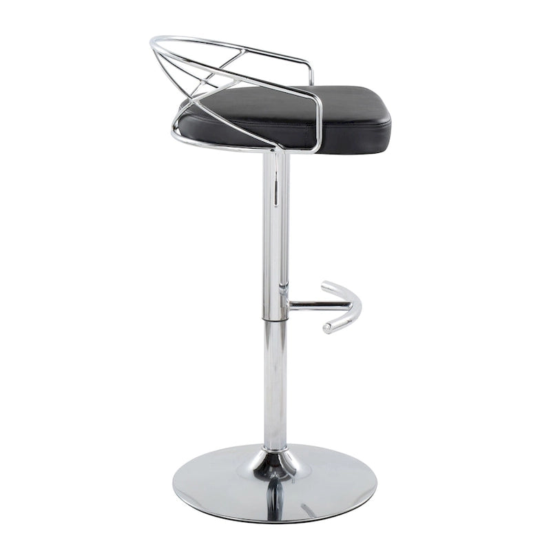 Tabouret de bar réglable Silver Orchid Charlotte Glam (lot de 2)