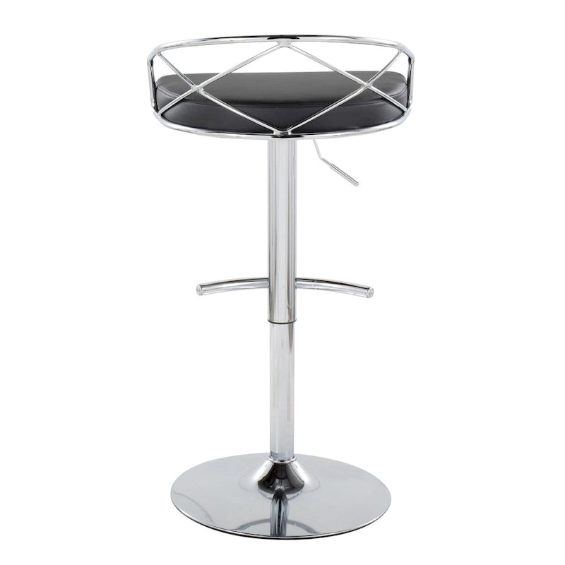 Tabouret de bar réglable Silver Orchid Charlotte Glam (lot de 2)