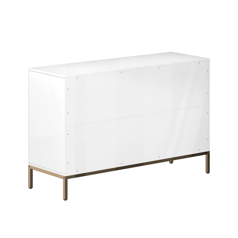 Clihome Commode Double à 6 Tiroirs en Bois pour Chambre à Coucher