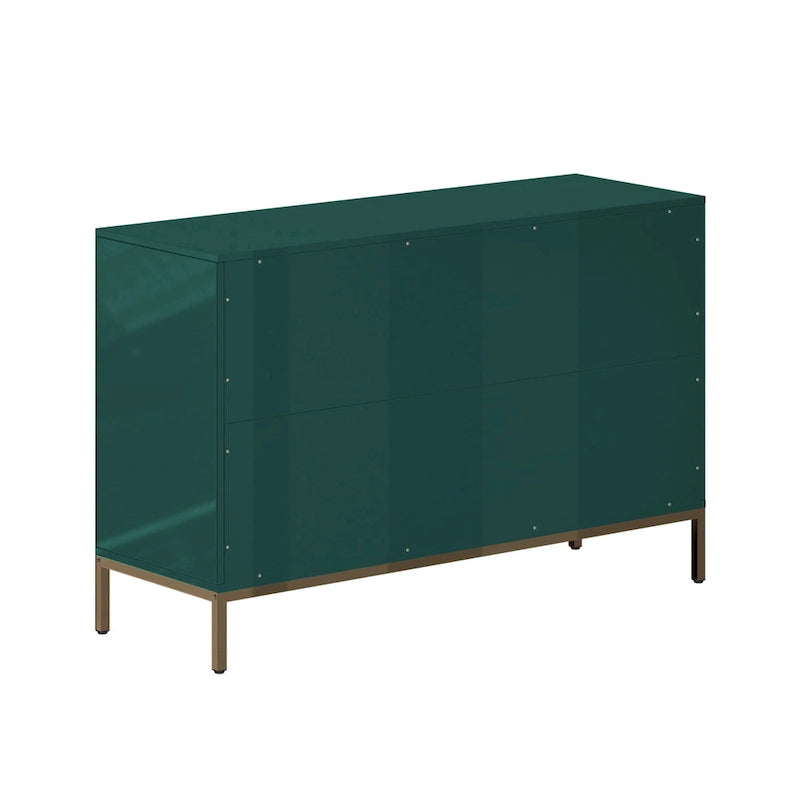 Clihome Commode Double à 6 Tiroirs en Bois pour Chambre à Coucher