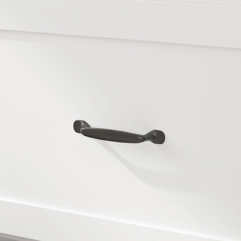 Armoire-lit moderne en bois blanc, commode et armoire 2-en-1