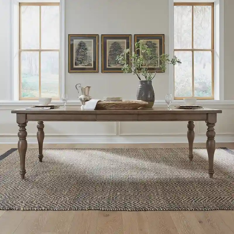 Table rectangulaire à pieds Americana Farmhouse Dusty Taupe