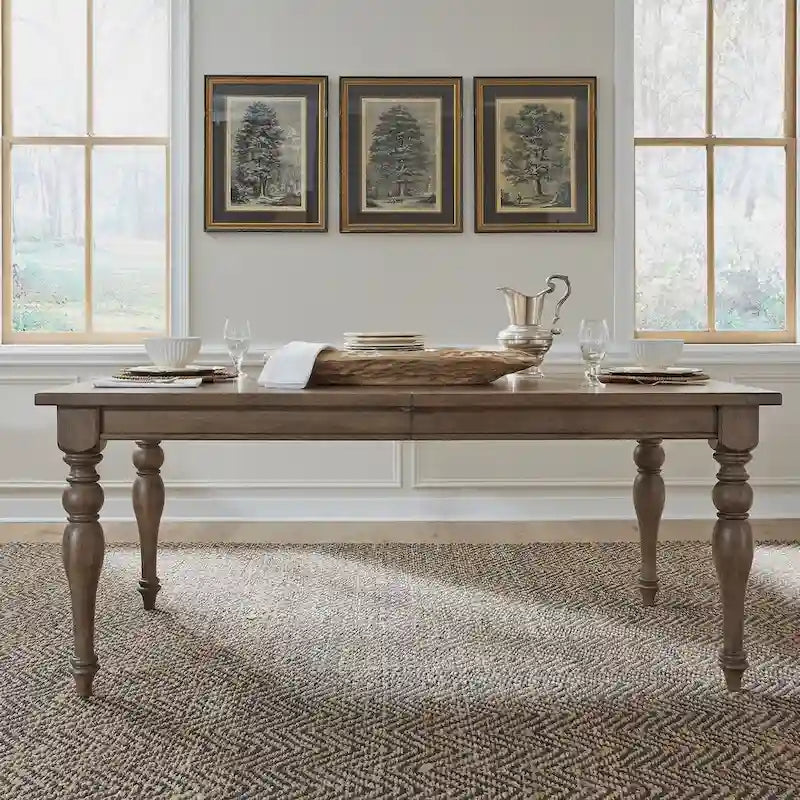 Table rectangulaire à pieds Americana Farmhouse Dusty Taupe