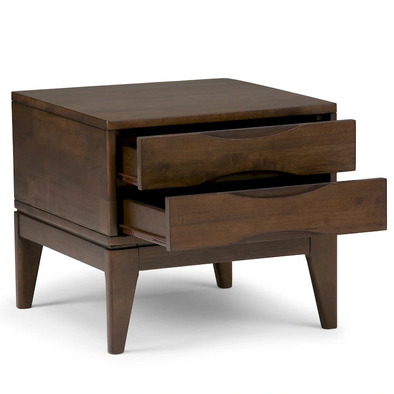 WYNDENHALL Pearson Table d'appoint carrée en bois massif de 56 cm de large - 56 L x 56 P x 51 H