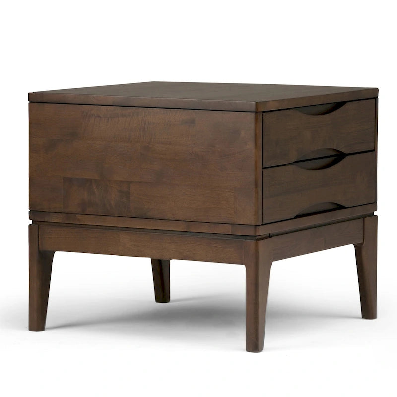 WYNDENHALL Pearson Table d'appoint carrée en bois massif de 56 cm de large - 56 L x 56 P x 51 H
