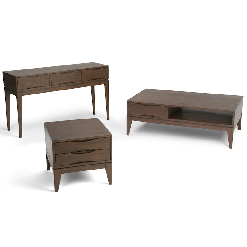 WYNDENHALL Pearson Table d'appoint carrée en bois massif de 56 cm de large - 56 L x 56 P x 51 H
