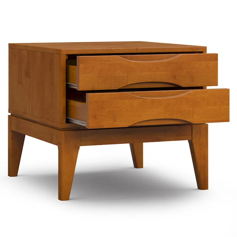 WYNDENHALL Pearson Table d'appoint carrée en bois massif de 56 cm de large - 56 L x 56 P x 51 H