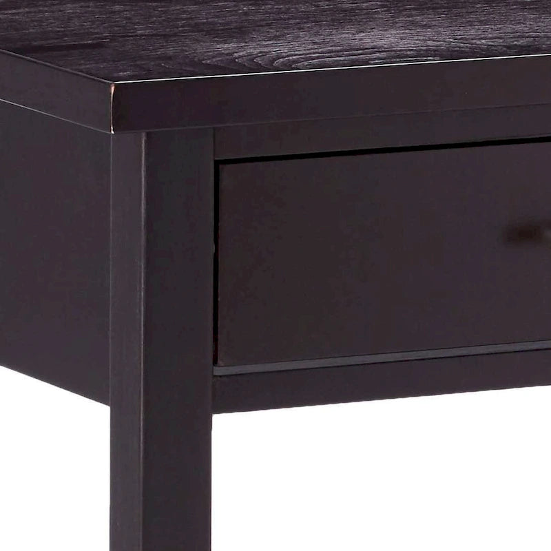 Console d'entrée, table d'appoint pour canapé avec tiroirs, espresso