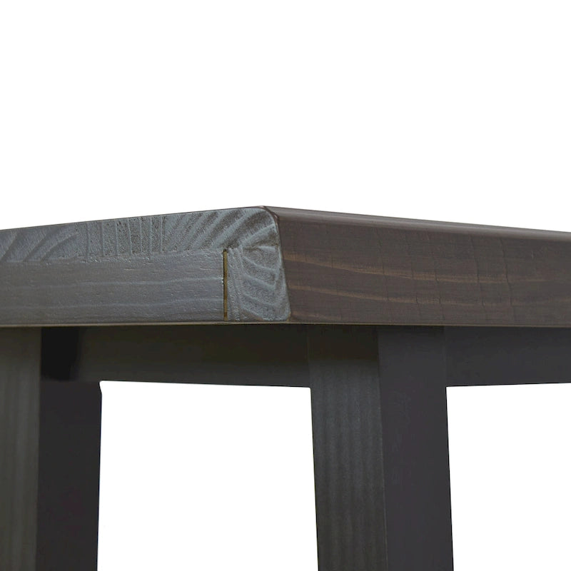Table console bar Joliet Live Edge en merisier vieilli et ébène de Steve Silver