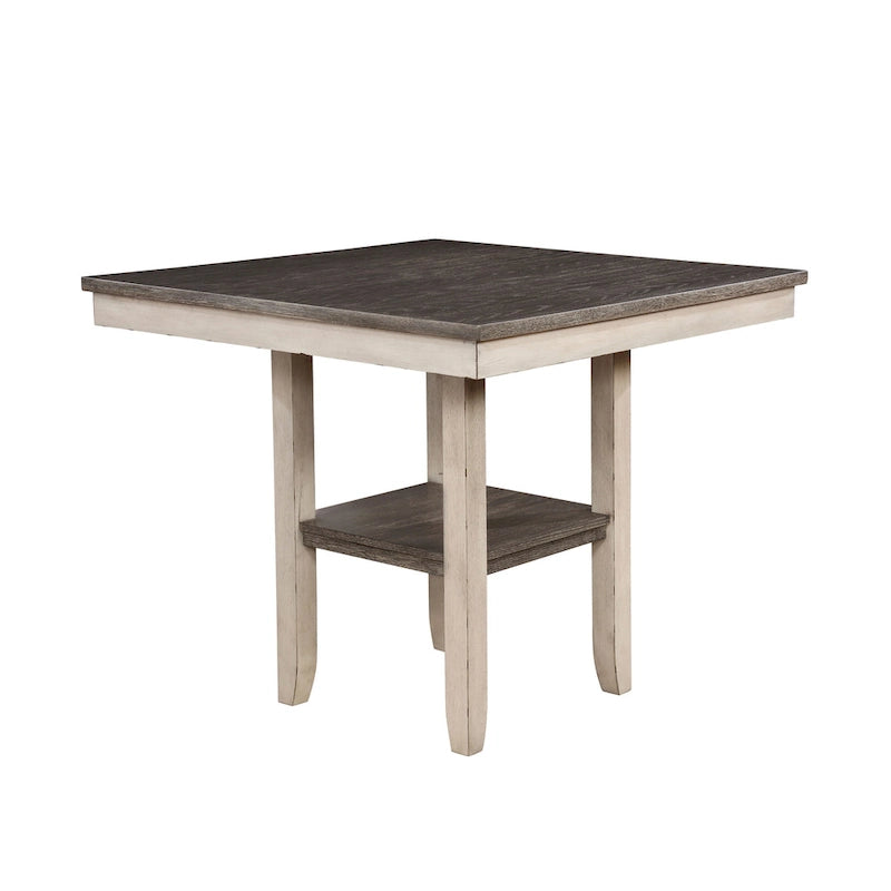 Ensemble de salle à manger 5 pièces Merichleri en bois blanc antique hauteur comptoir par Copper Grove