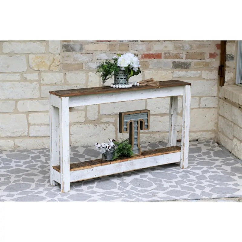 Console blanche de 46 pouces