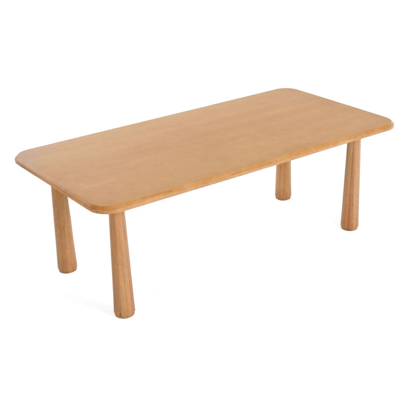 Table à manger rectangulaire Modrest Rhea moderne 87 en acacia naturel - Beige
