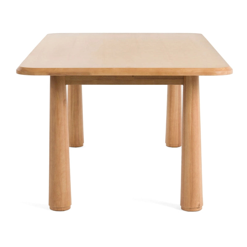 Table à manger rectangulaire Modrest Rhea moderne 87 en acacia naturel - Beige