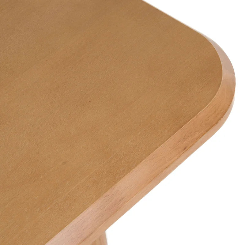 Table à manger rectangulaire Modrest Rhea moderne 87 en acacia naturel - Beige