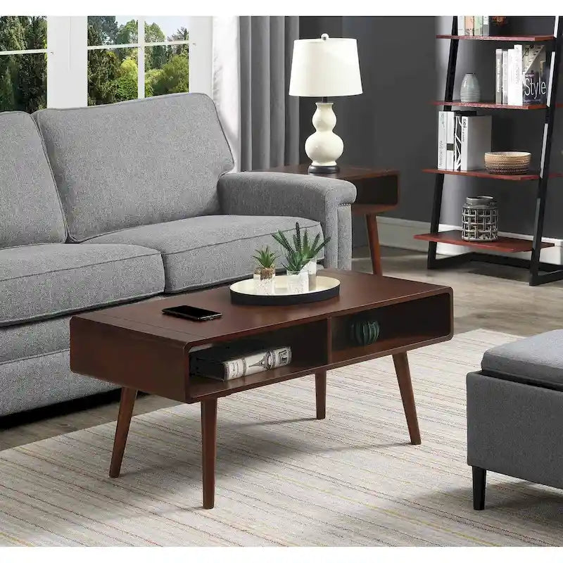 Convenience Concepts Table basse Napa avec étagère
