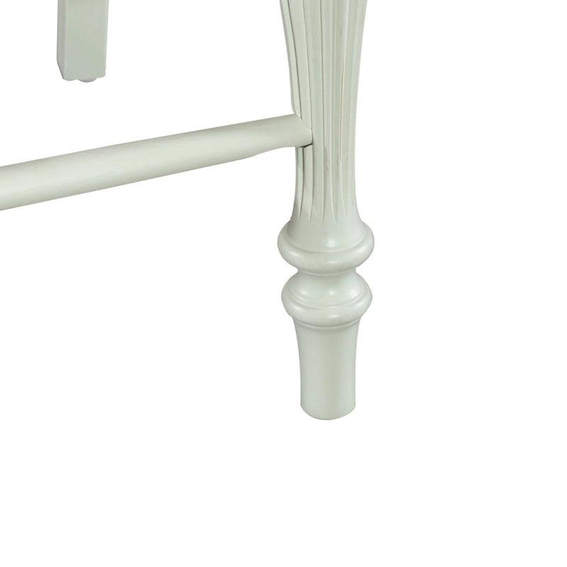 Cumberland Creek Chaises de comptoir à lattes blanches Nutmeg (Lot de 2)