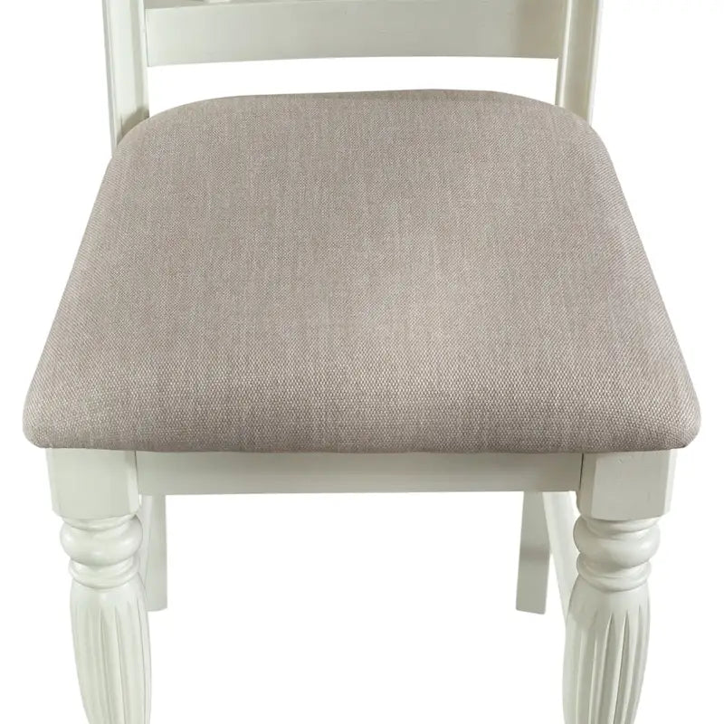 Cumberland Creek Chaises de comptoir à lattes blanches Nutmeg (Lot de 2)