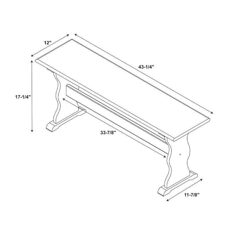 Banc de salle à manger Copper Grove Riki en pin miel