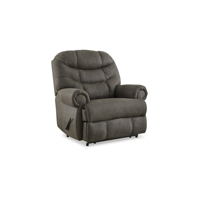 Fauteuil inclinable gris acier « Camera Time » de Signature Design by Ashley