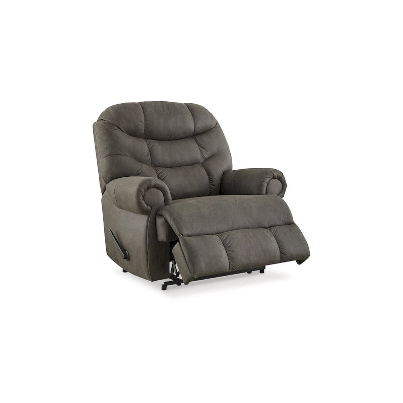 Fauteuil inclinable gris acier « Camera Time » de Signature Design by Ashley