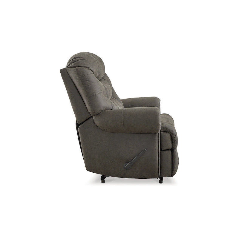 Fauteuil inclinable gris acier « Camera Time » de Signature Design by Ashley