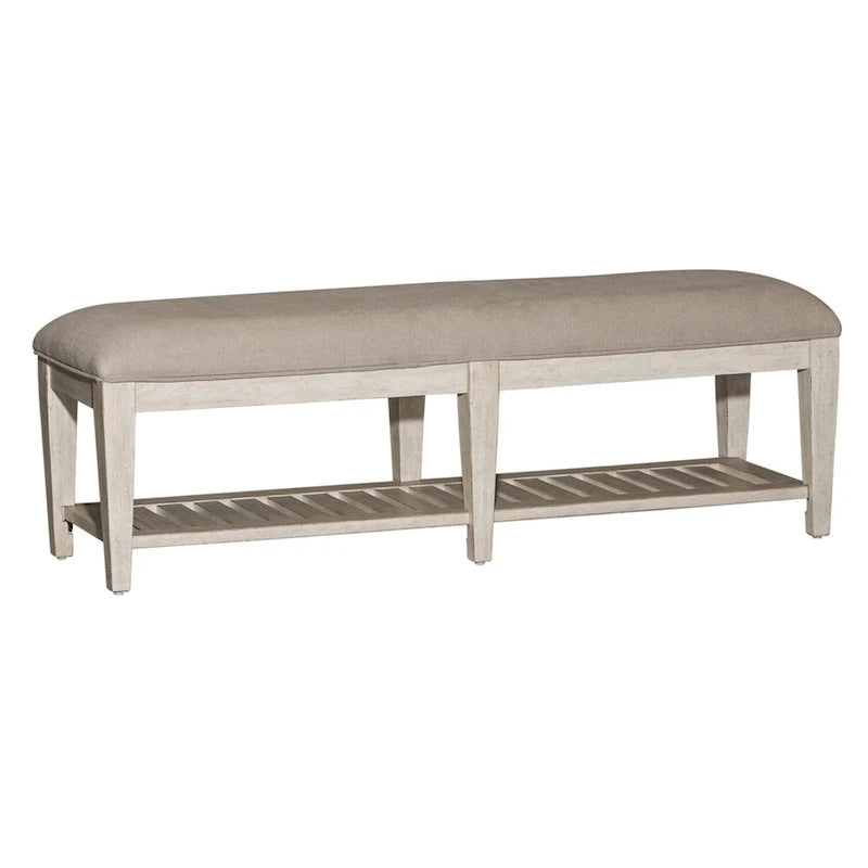 Banc de lit Heartland Antique White Tobacco