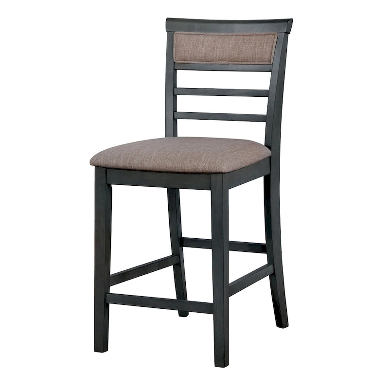 Ensemble de salle à manger 5 pièces hauteur comptoir Yevana en bois massif contemporain par Furniture of America