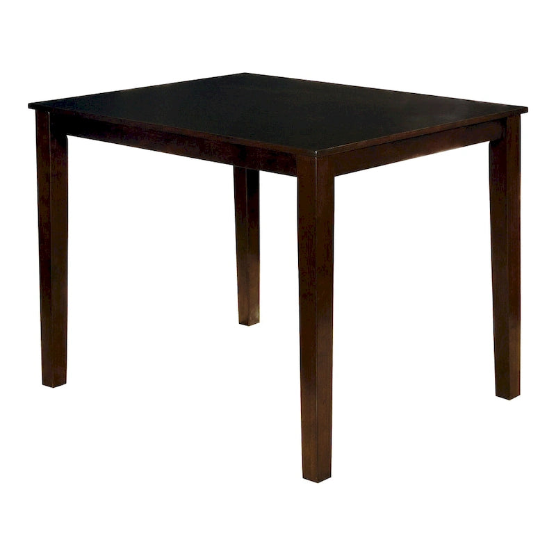 Ensemble de salle à manger 5 pièces hauteur comptoir Yevana en bois massif contemporain par Furniture of America