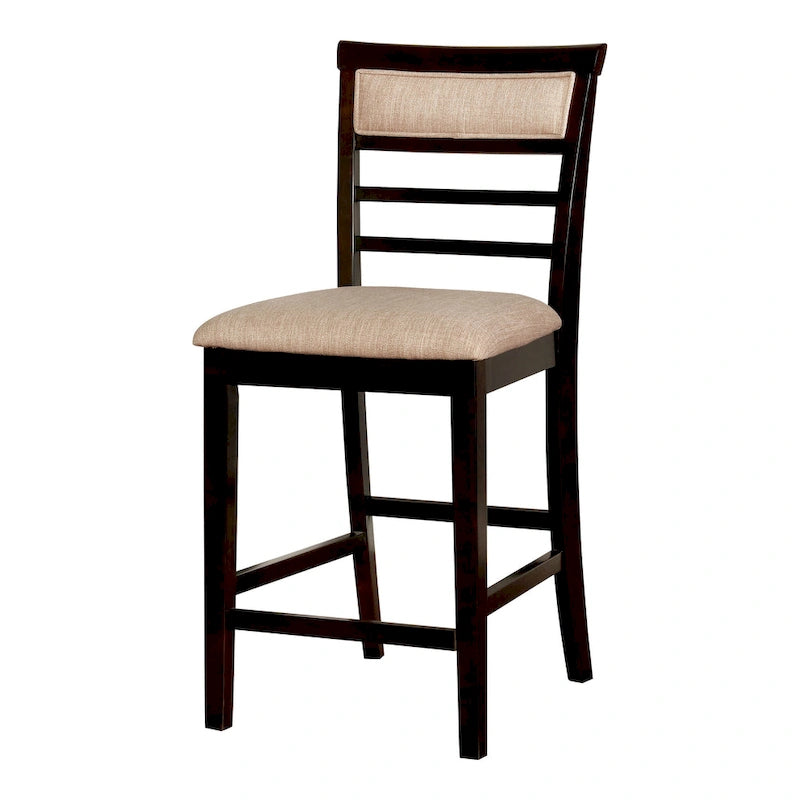 Ensemble de salle à manger 5 pièces hauteur comptoir Yevana en bois massif contemporain par Furniture of America