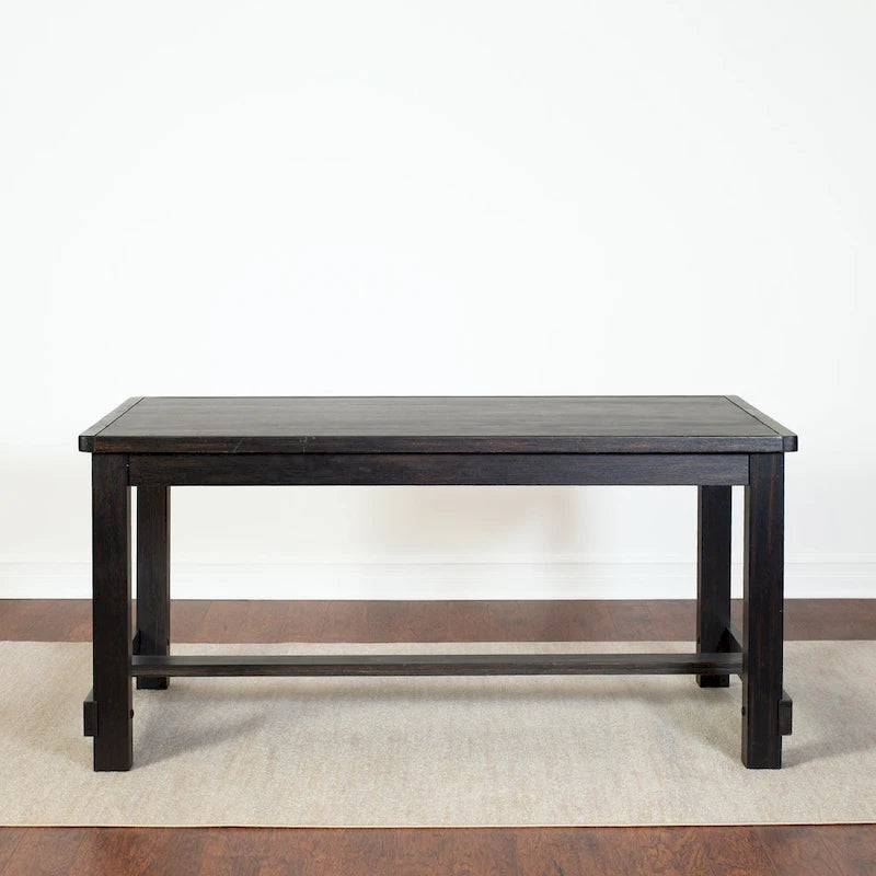 Roundhill Furniture Muzzi Ensemble de salle à manger contemporain 6 pièces, table de salle à manger avec 4 chaises élégantes et un banc