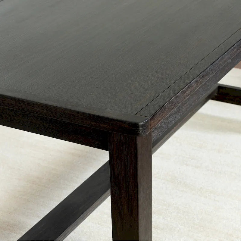 Roundhill Furniture Muzzi Ensemble de salle à manger contemporain 6 pièces, table de salle à manger avec 4 chaises élégantes et un banc