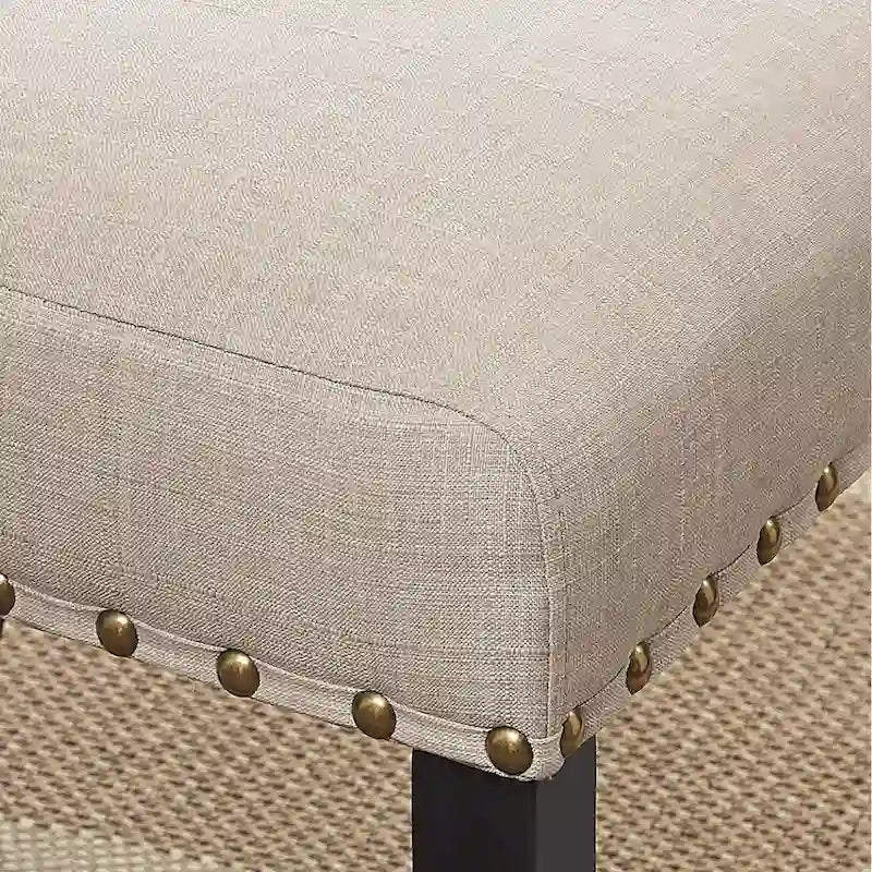 Roundhill Furniture Muzzi Ensemble de salle à manger contemporain 6 pièces, table de salle à manger avec 4 chaises élégantes et un banc