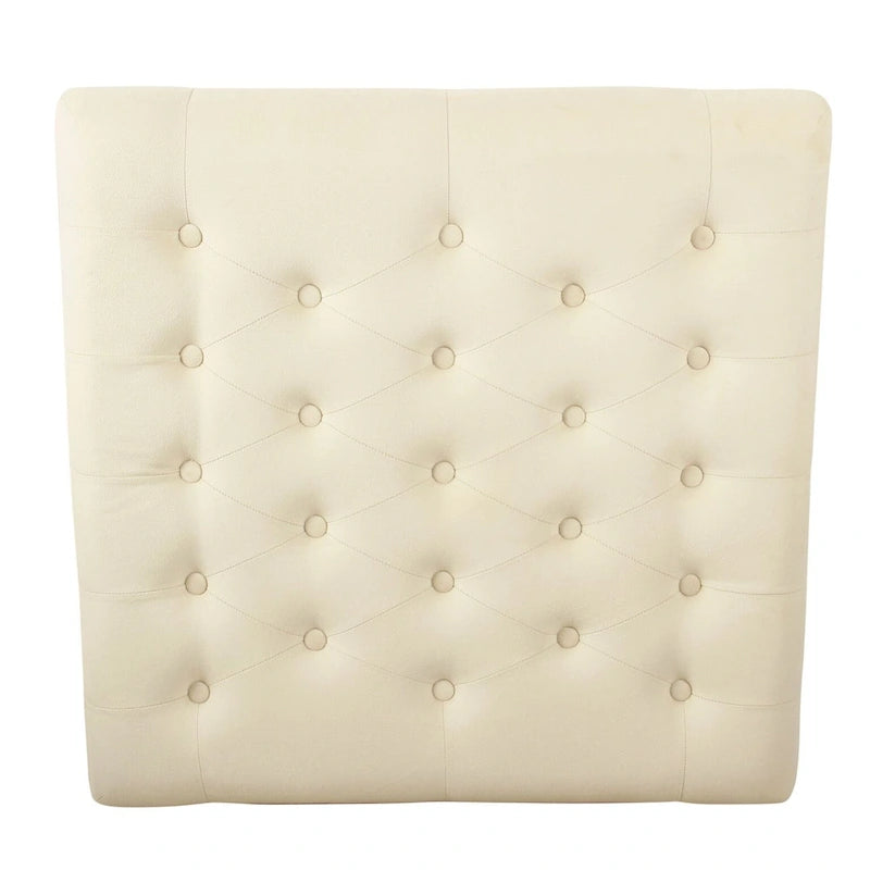 Pouf carré de cocktail avec plateau capitonné HomePop