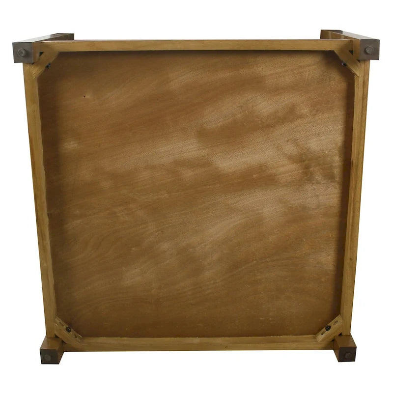 Pouf carré de cocktail avec plateau capitonné HomePop
