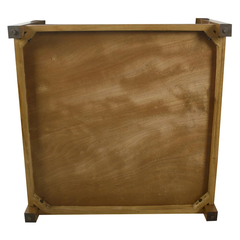 Pouf carré de cocktail avec plateau capitonné HomePop