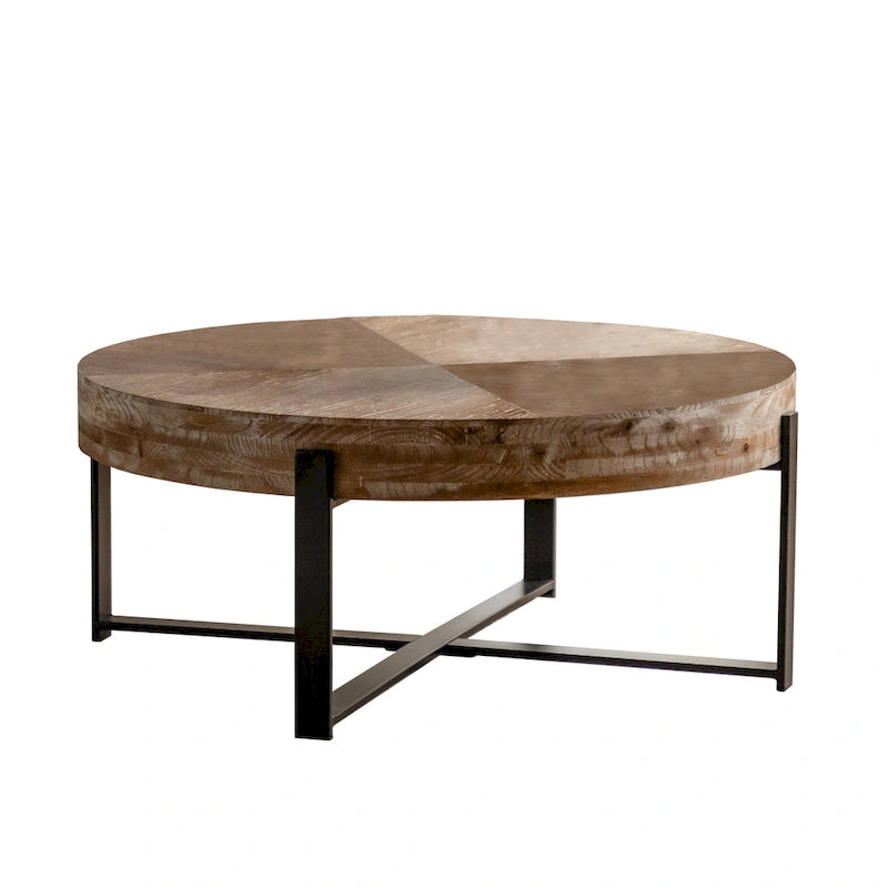 31,29 Table Basse Ronde Moderne Rétro avec Jonction