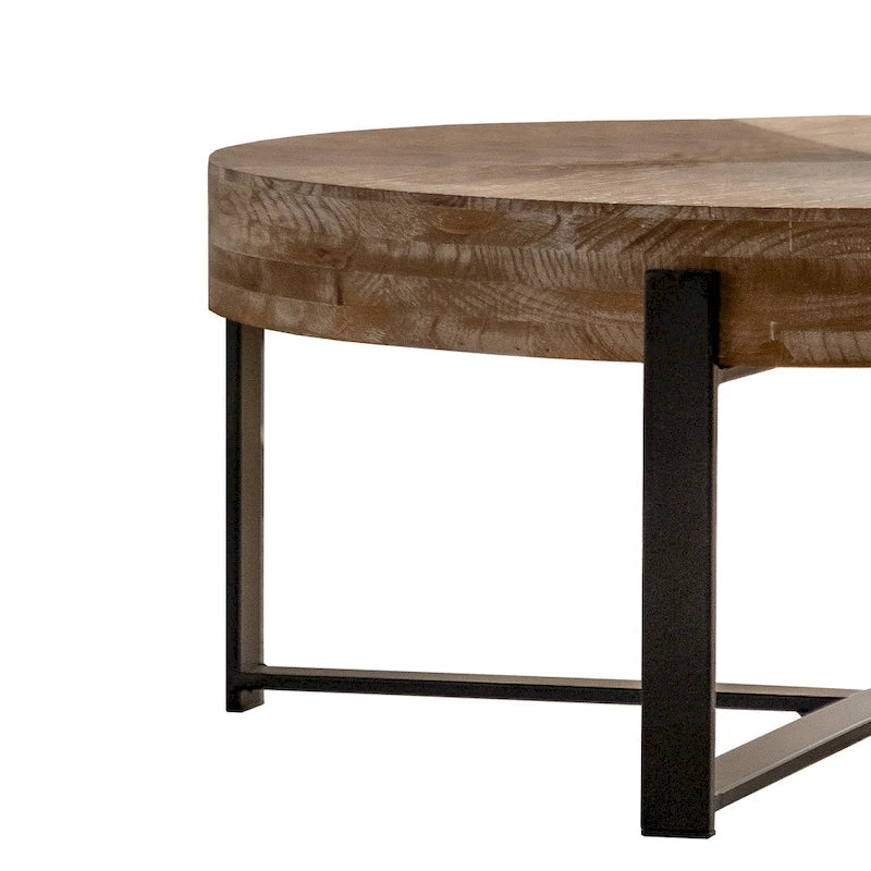 31,29 Table Basse Ronde Moderne Rétro avec Jonction