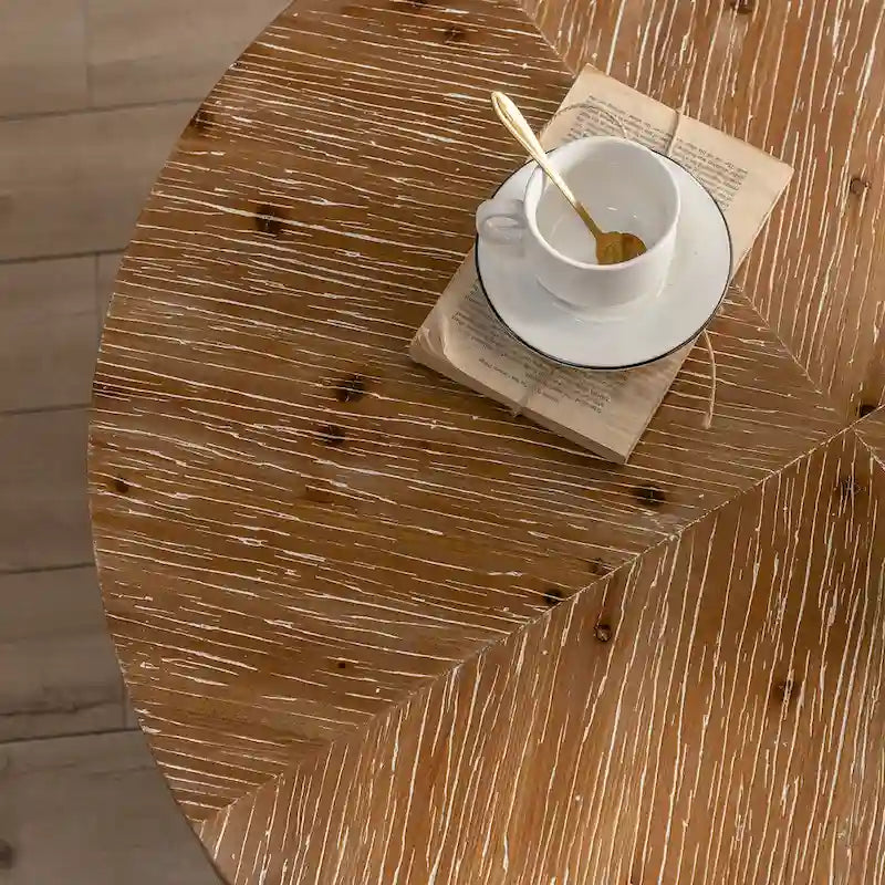 31,29 Table Basse Ronde Moderne Rétro avec Jonction