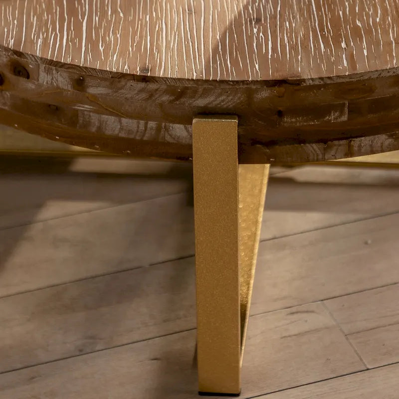 31,29 Table Basse Ronde Moderne Rétro avec Jonction